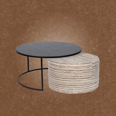 Couchtische mit Pouf