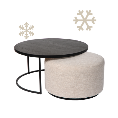 Couchtische mit Pouf